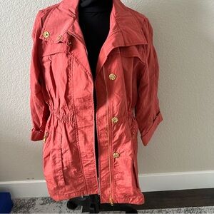 For Cynthia || rust colored water proof anorak